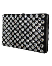 Dolce & Gabbana Black Velvet Crystal Clutch