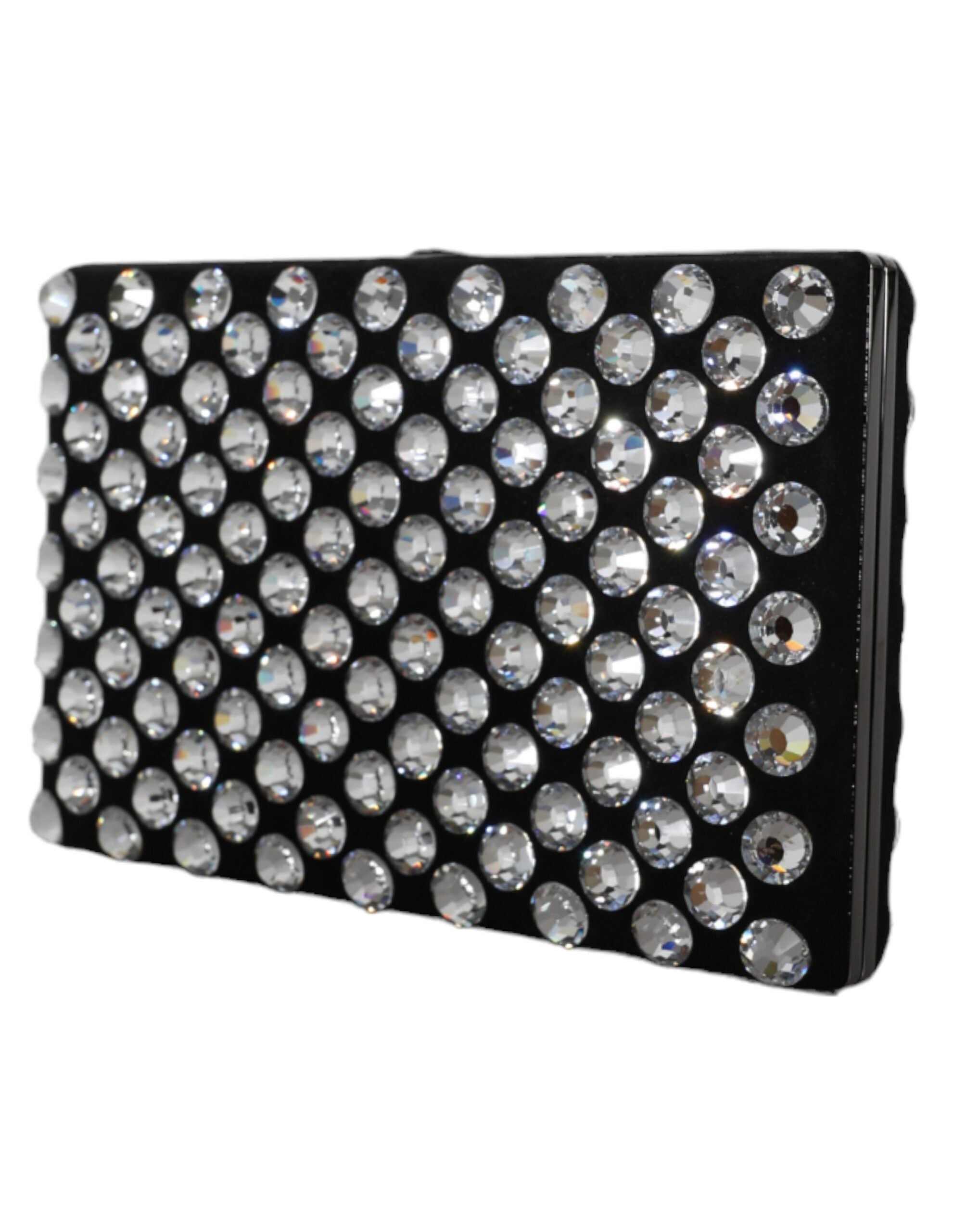 Dolce & Gabbana Black Velvet Crystal Clutch