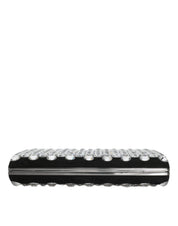 Dolce & Gabbana Black Velvet Crystal Clutch