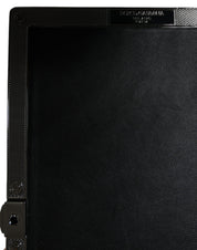 Dolce & Gabbana Black Velvet Crystal Clutch