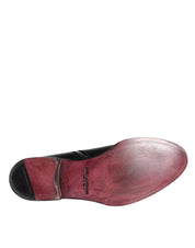 Black Calf Leather Men Ankle Boots Men Shoes
