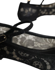 Black Taormina Lace Bellucci Flats Shoes