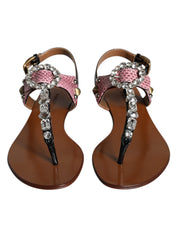 Multicolor Crystal Sandals Flip Flops Shoes