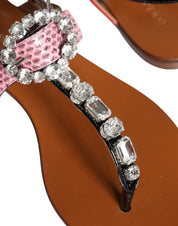 Multicolor Crystal Sandals Flip Flops Shoes