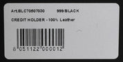 Black Leather Cardholder Wallet