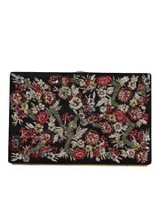 Dolce & Gabbana Multicolor Suede Clutch Evening Purse Bag