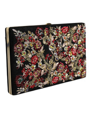 Dolce & Gabbana Multicolor Suede Clutch Evening Purse Bag