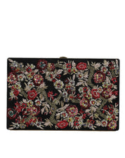 Dolce & Gabbana Multicolor Suede Clutch Evening Purse Bag