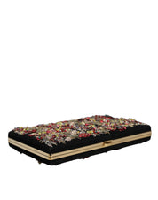 Dolce & Gabbana Multicolor Suede Clutch Evening Purse Bag