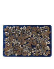 Dolce & Gabbana Blue Velvet Gold Frame Clutch