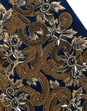 Dolce & Gabbana Blue Velvet Gold Frame Clutch