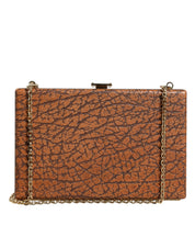 Dolce & Gabbana Brown Leather Clutch Mini Crossbody Bag