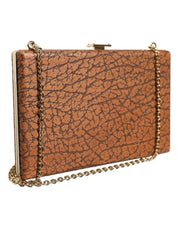 Dolce & Gabbana Brown Leather Clutch Mini Crossbody Bag