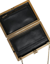 Dolce & Gabbana Brown Leather Clutch Mini Crossbody Bag
