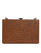 Dolce & Gabbana Brown Leather Clutch Mini Crossbody Bag