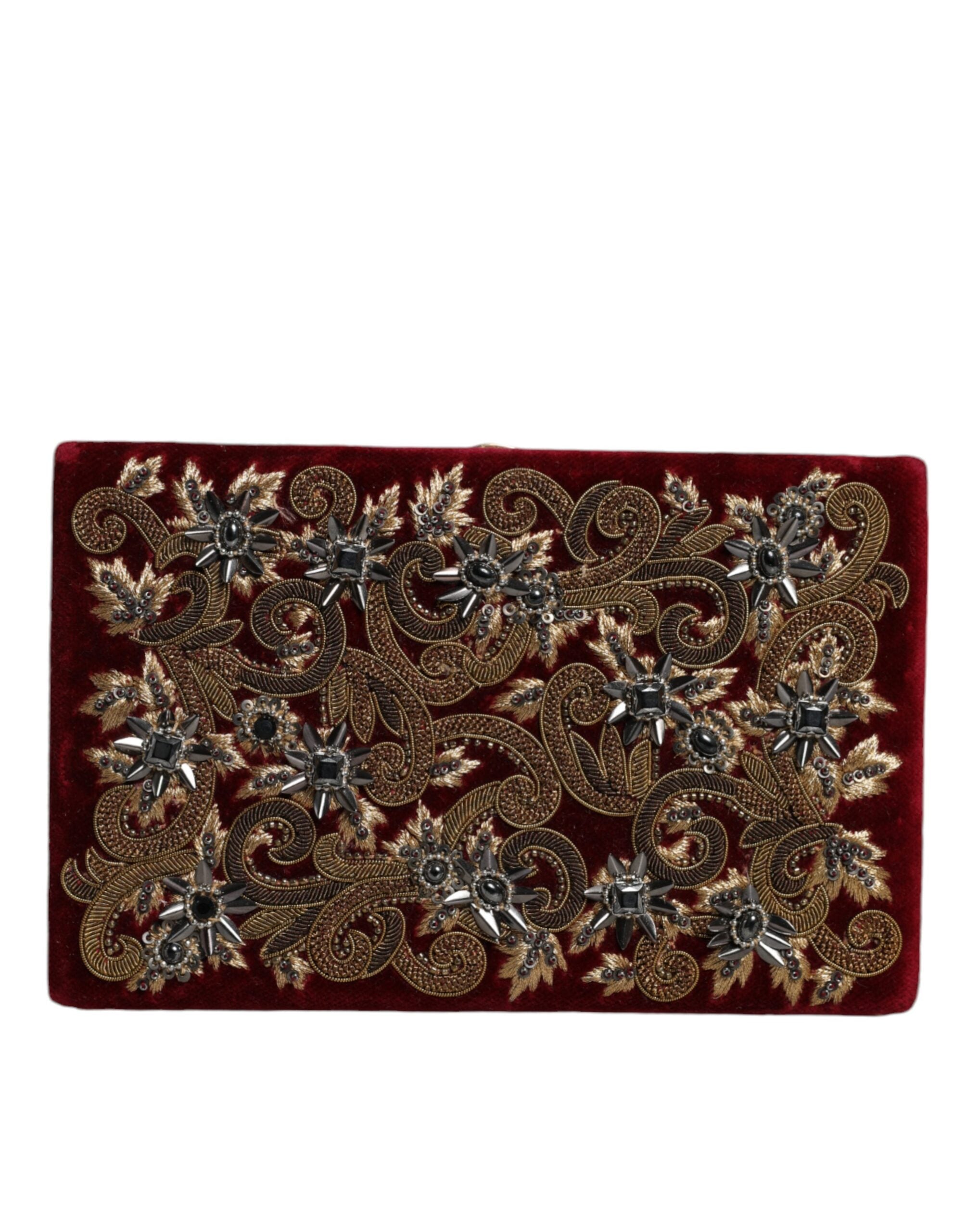 Dolce & Gabbana Red Velvet Clutch