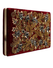 Dolce & Gabbana Red Velvet Clutch