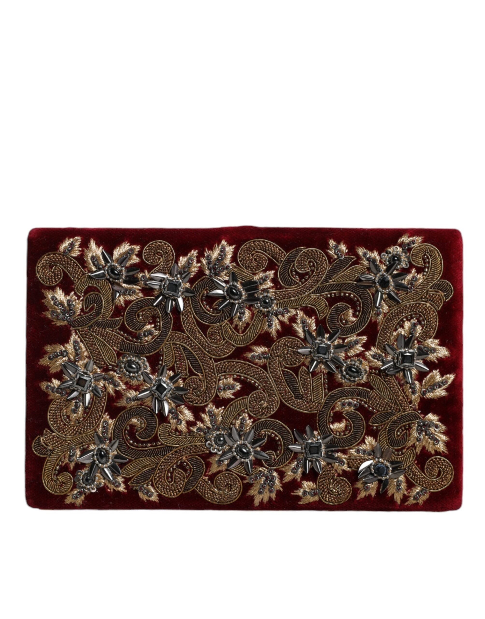 Dolce & Gabbana Red Velvet Clutch