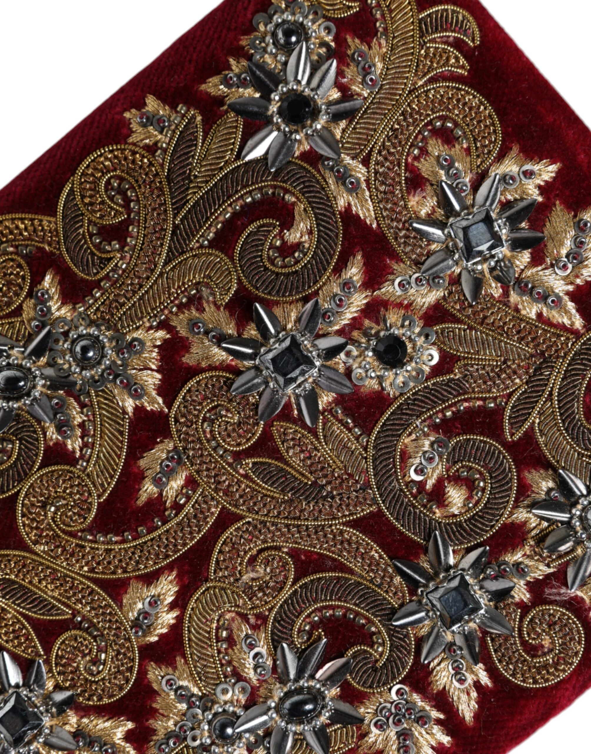 Dolce & Gabbana Red Velvet Clutch