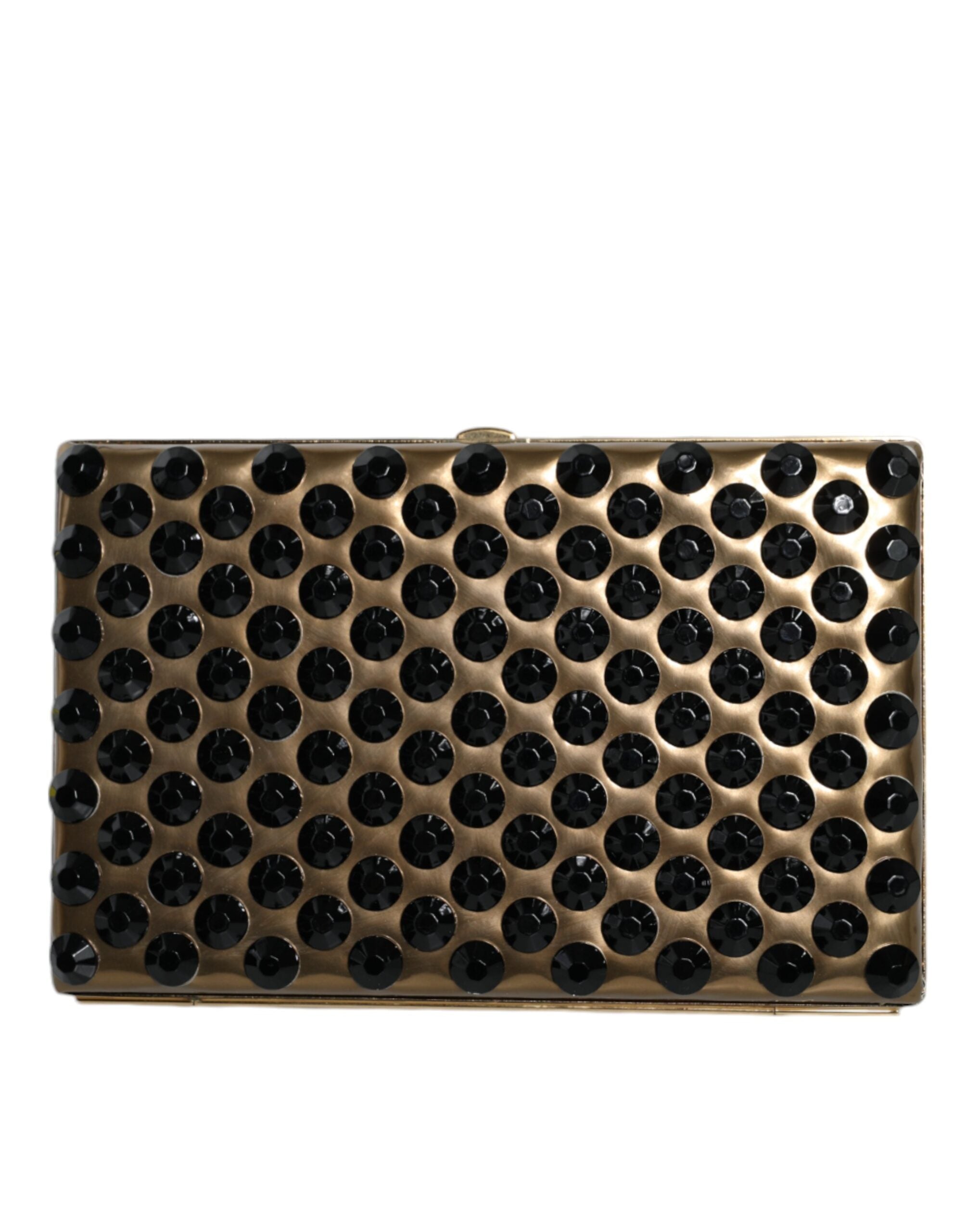 Dolce & Gabbana Gold Leather Clutch