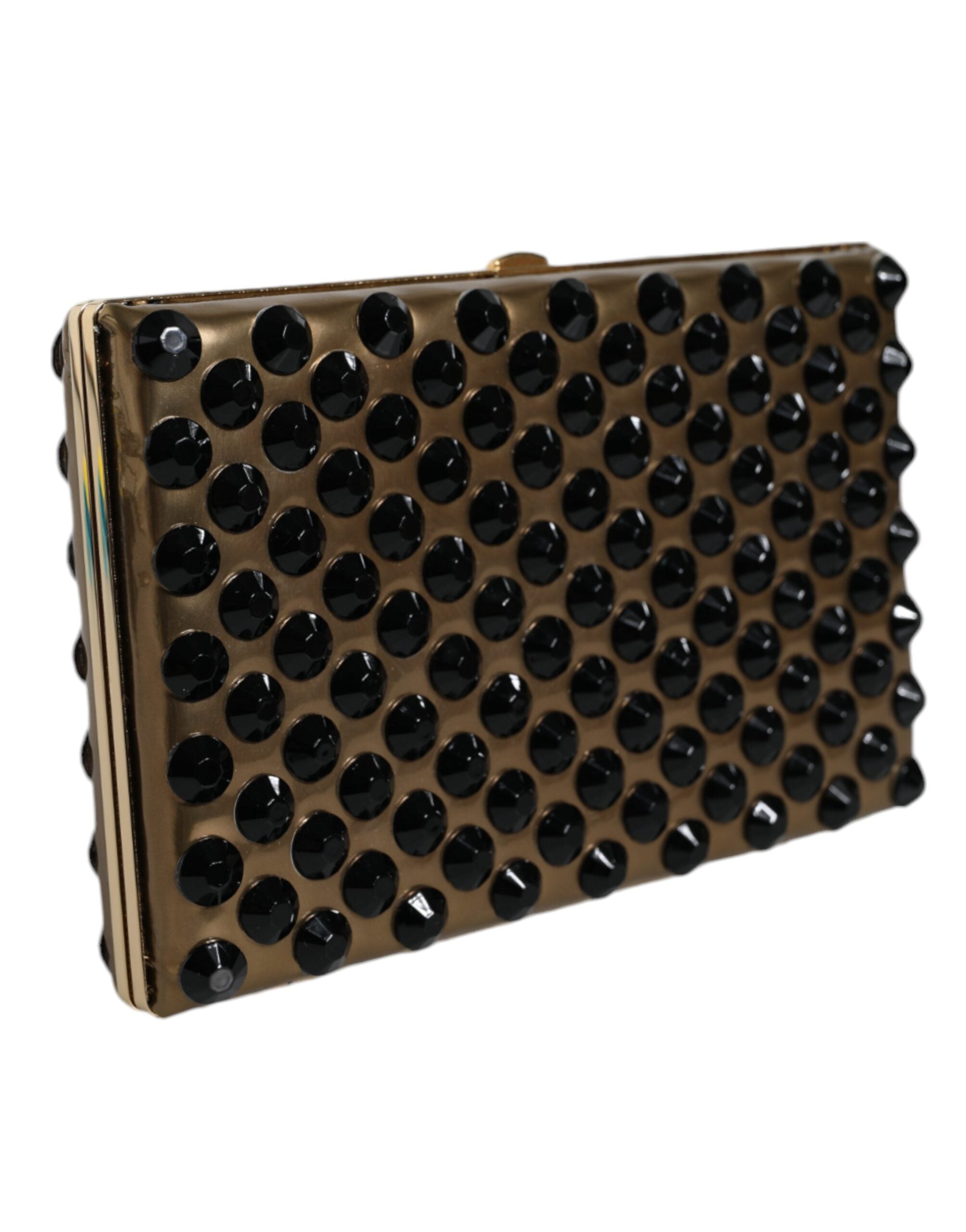 Dolce & Gabbana Gold Leather Clutch