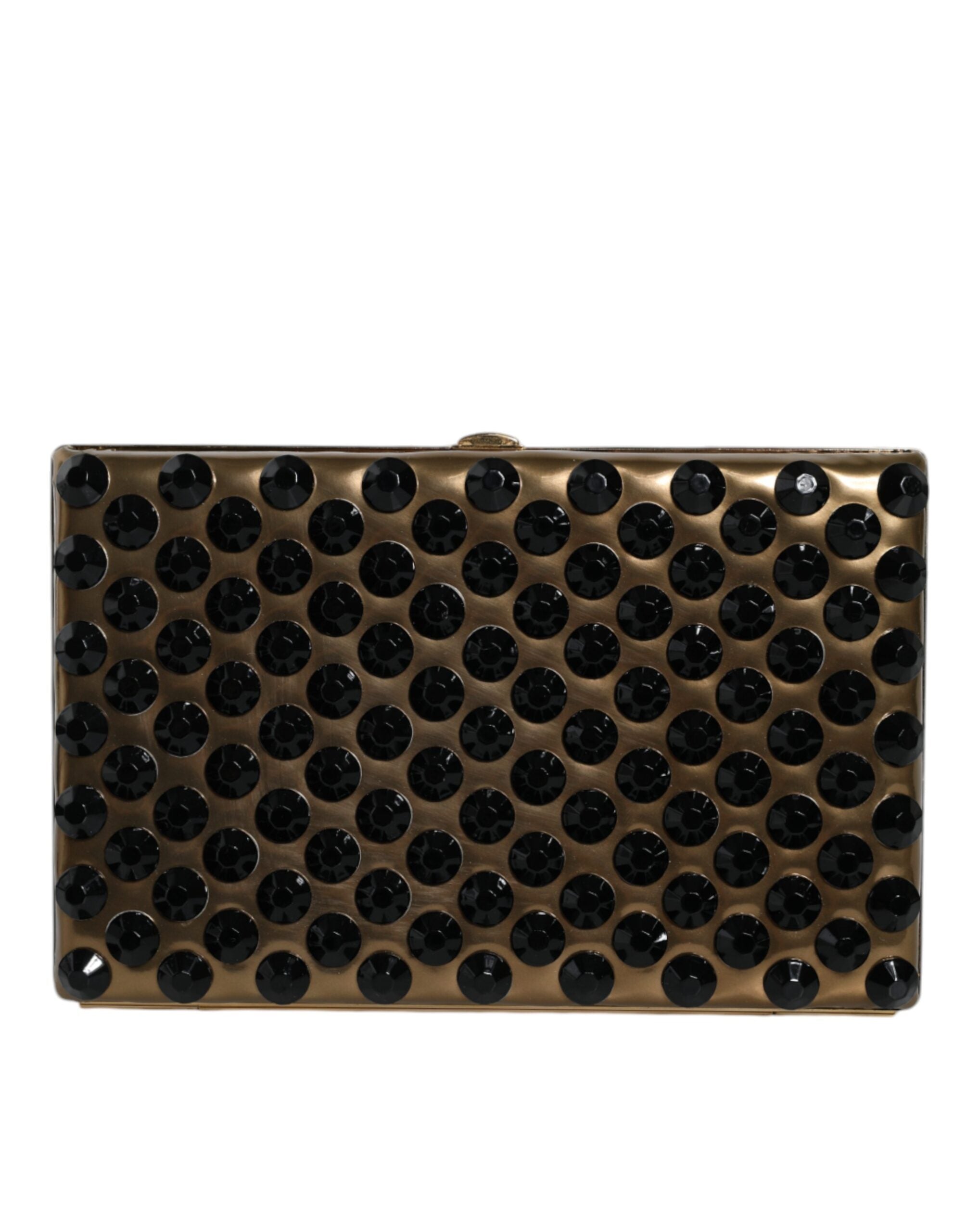 Dolce & Gabbana Gold Leather Clutch