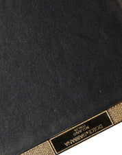 Dolce & Gabbana Gold Leather Clutch