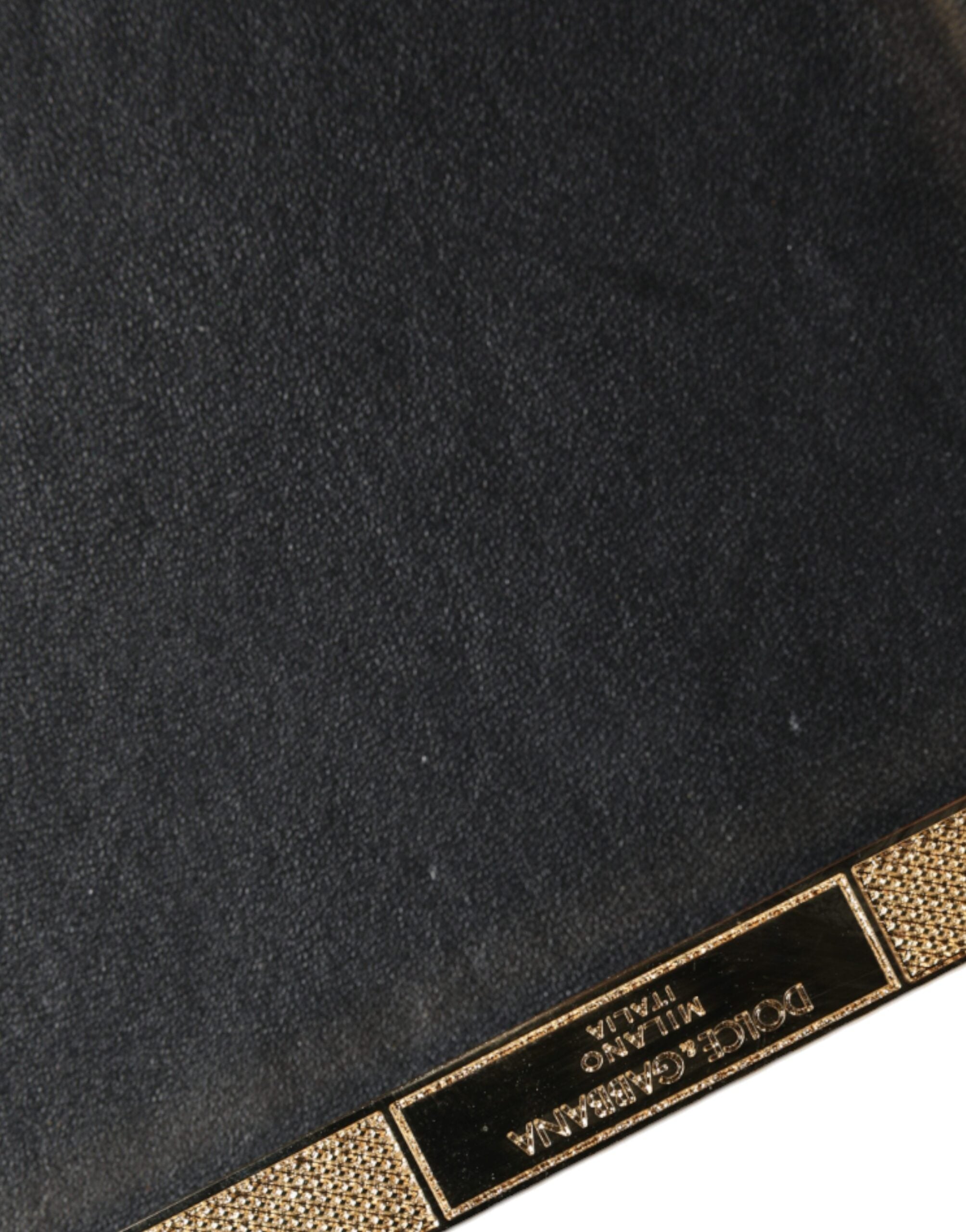 Dolce & Gabbana Gold Leather Clutch