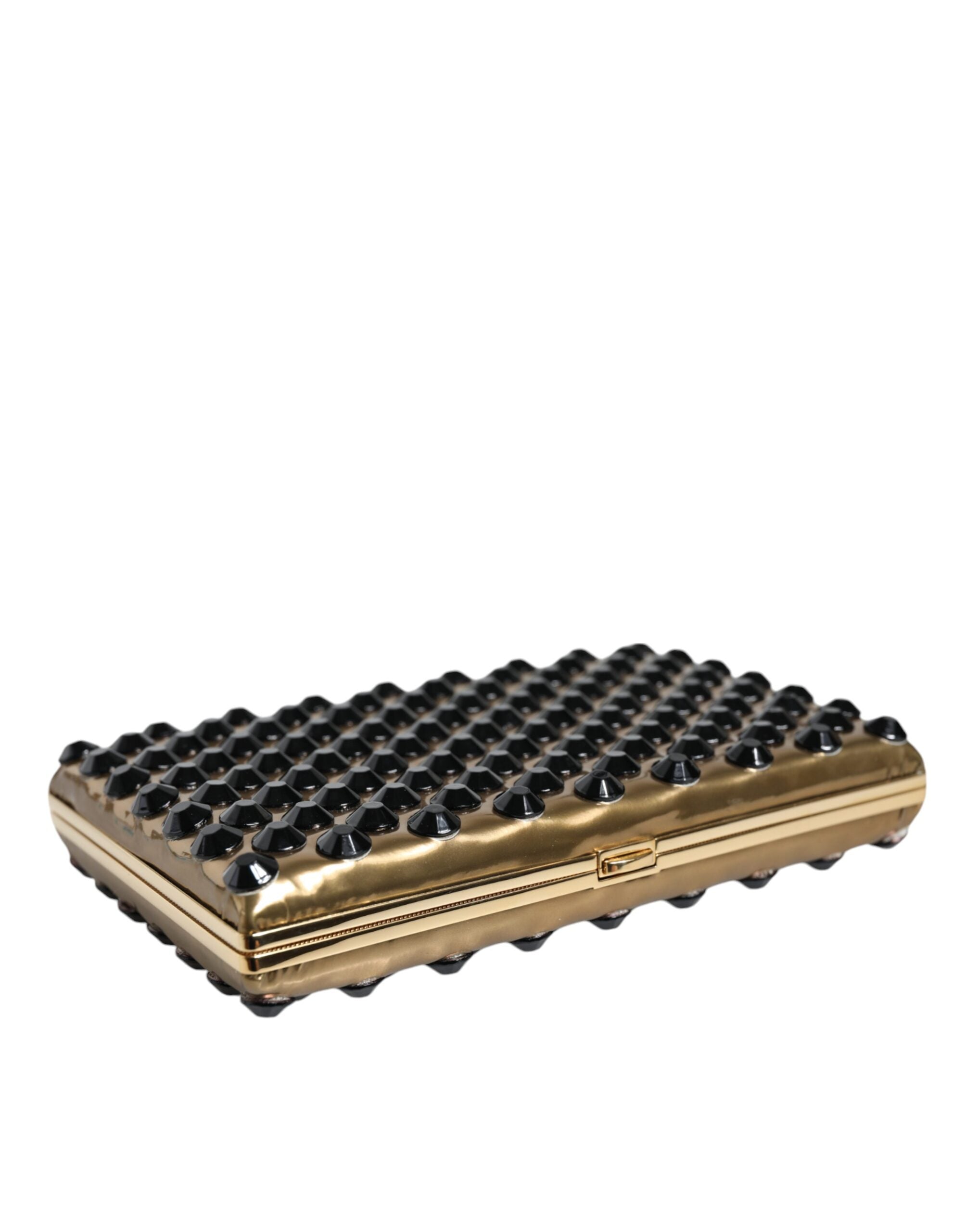 Dolce & Gabbana Gold Leather Clutch