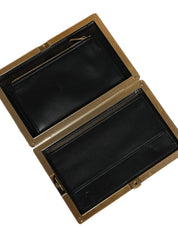 Dolce & Gabbana Black White Goat Leather Clutch