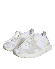 White Mesh Sorrento Trekking Sneakers Shoes