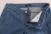 Blue Wash Cotton Slim Denim Jeans