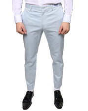 Light Blue Cotton Dress Pants