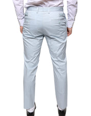 Light Blue Cotton Dress Pants