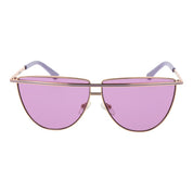 Guess Rose Gold Metal Aviator Sunglasses