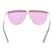 Guess Rose Gold Metal Aviator Sunglasses