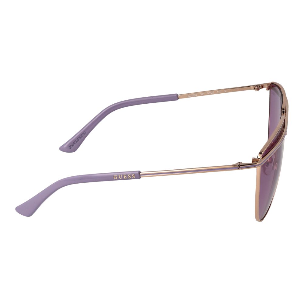 Guess Rose Gold Metal Aviator Sunglasses