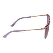 Guess Rose Gold Metal Aviator Sunglasses