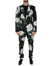 Svart rosé bomull herrkostym i två delar