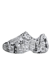 White Black Graffiti Daymaster Sneakers Shoes