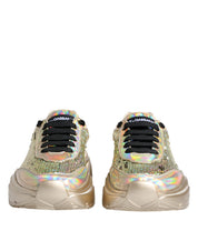 Gold Sequin Iridiscent Daymaster Sneakers Shoes