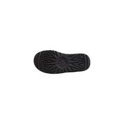 Black Suede Leather Ankle