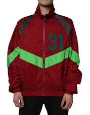 Multicolor Nylon Full Zip Windbreaker Jacket