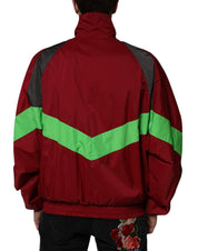 Multicolor Nylon Full Zip Windbreaker Jacket