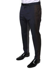 Black Cotton Wool Formal Dress Pants