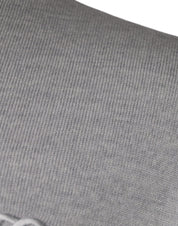 Light Gray Wool Crew Neck Pullover Sweater