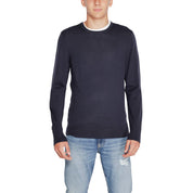 Blue Recycled Wool Crew Neck Sweatshirt - Calvin Klein