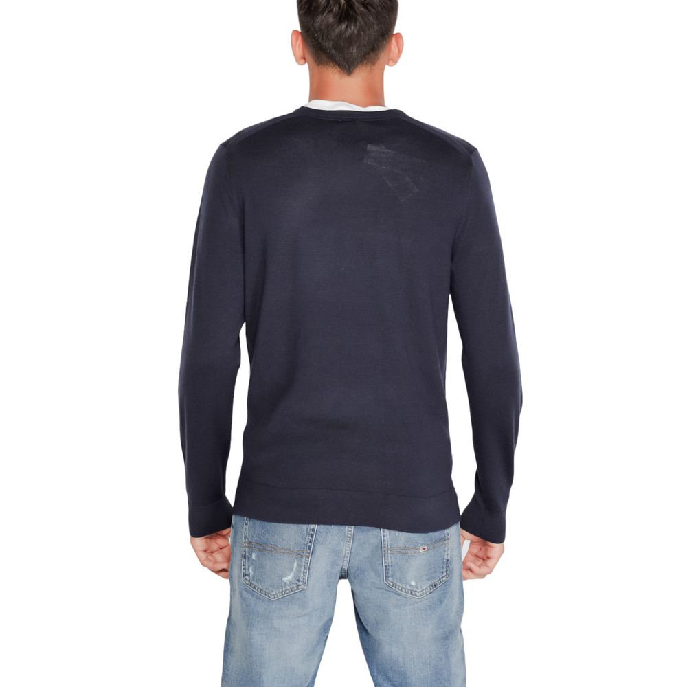 Blue Recycled Wool Crew Neck Sweatshirt - Calvin Klein