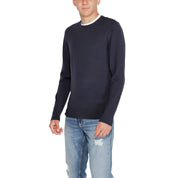 Blue Recycled Wool Crew Neck Sweatshirt - Calvin Klein