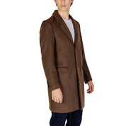 Brown Polyester Coat
